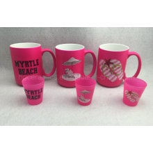 15oz Neon Farbe Becher, rosa Farbe Becher